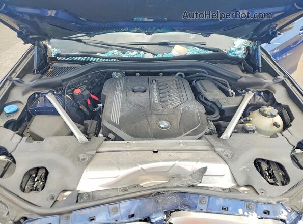 5UX2V5C01L9C26357 2020 BMW X4 Blue Շարժիչի բաժամունքի տեսք