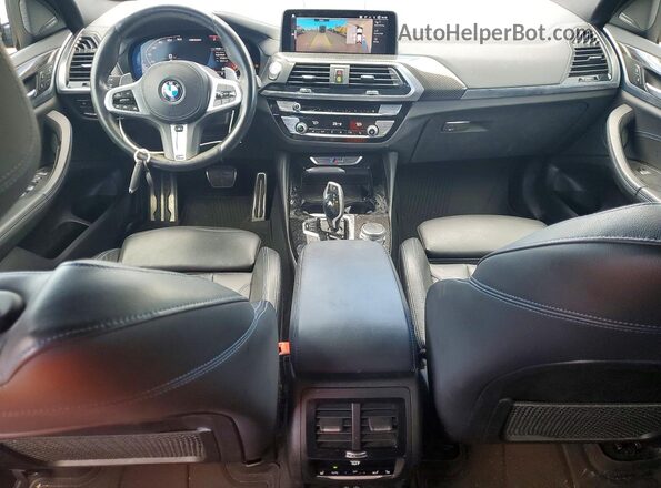 5UX2V5C01L9C26357 2020 BMW X4 Blue Առջևի վահանակի տեսք
