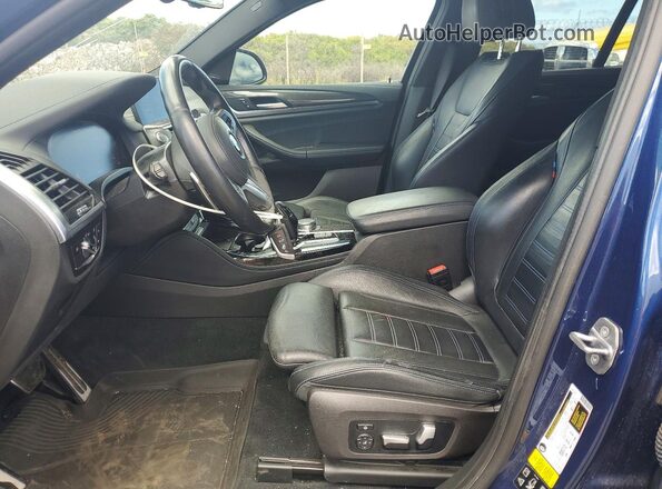 5UX2V5C01L9C26357 2020 BMW X4 Blue Սալոնի դիմացի տեսք