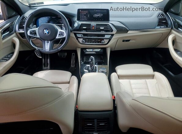 5UX2V5C02L9D17184 2020 BMW X4 Gray Вид панелі приладів
