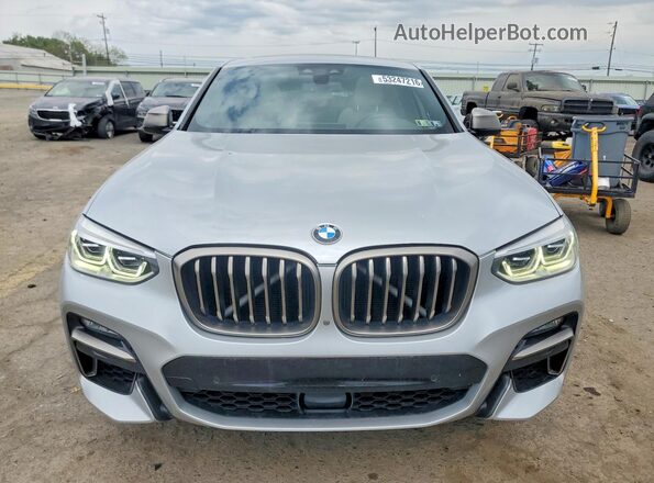 5UX2V5C02L9D17184 2020 BMW X4 Gray Вид спереду