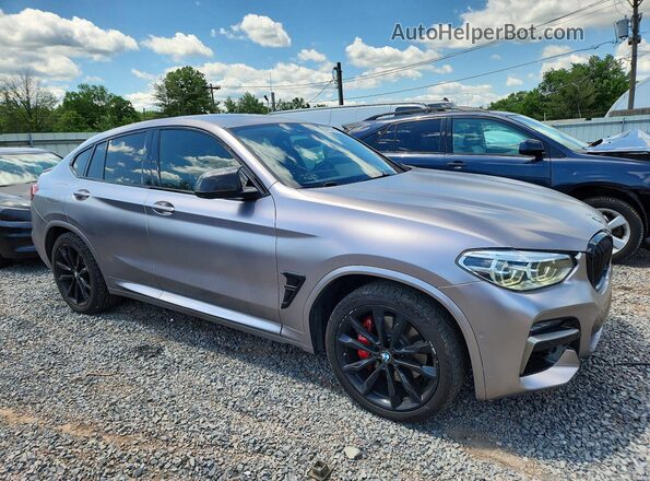 5UX2V5C04M9F00670 2021 BMW X4 Gray Առջևի աջ