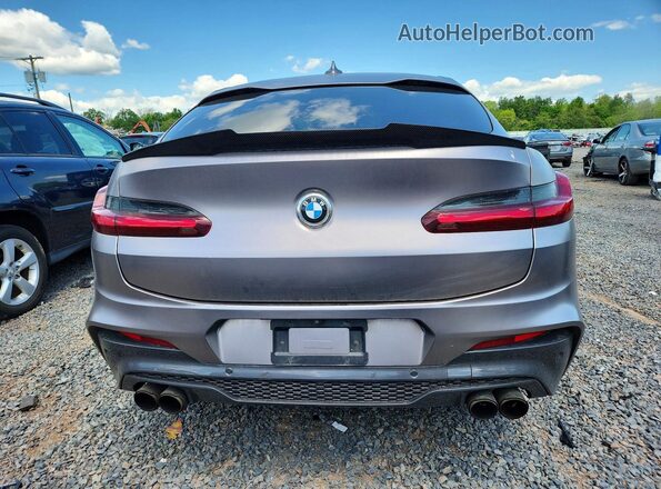 5UX2V5C04M9F00670 2021 BMW X4 Gray Հետևի տեսք