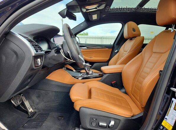 5UX2V5C05L9D65049 2020 BMW X4 Blue Vista interior delantera