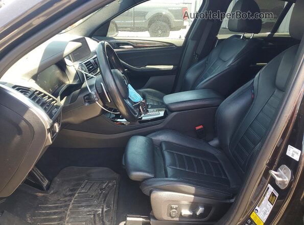 5UX2V5C0XLLE69572 2020 BMW X4 Gray Widok wnętrza z przodu