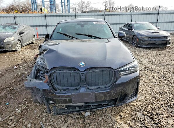 5UX33DT00N9K76476 2022 BMW X4 Blue Front view