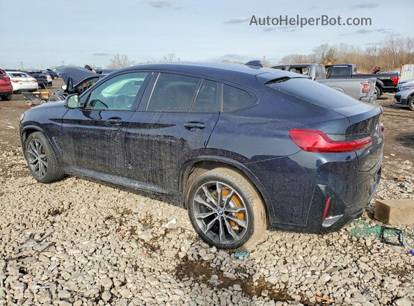 5UX33DT00N9K76476 2022 BMW X4 Blue Rear left