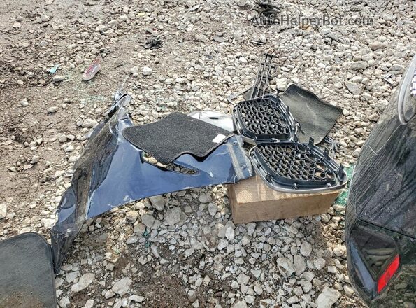 5UX33DT00N9K76476 2022 BMW X4 Blue Engine compartment view