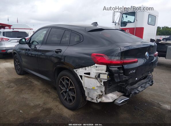 5UX33DT00N9L32299 2022 BMW X4 Black Հետևի ձախ