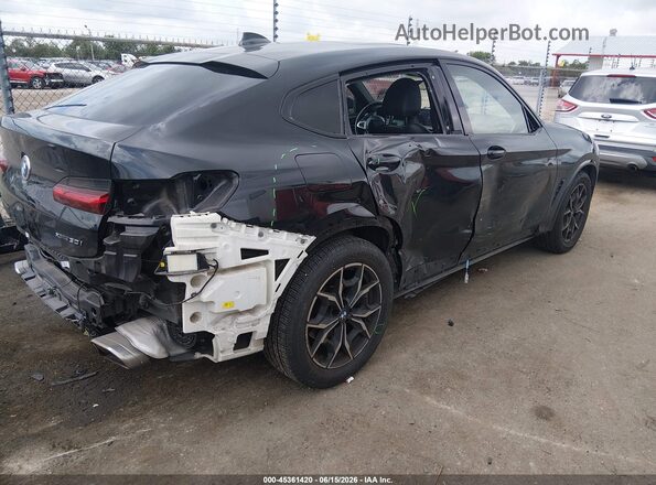 5UX33DT00N9L32299 2022 BMW X4 Black Հետևի աջ