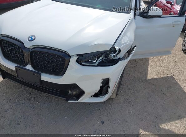 5UX33DT01P9R66241 2023 BMW X4 White Widok z przodu