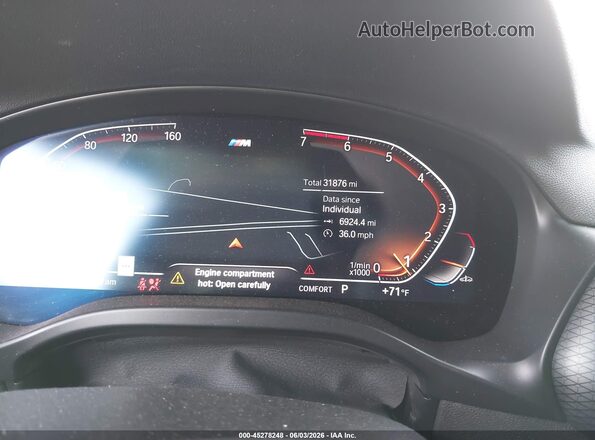 5UX33DT01P9R66241 2023 BMW X4 White Widok tylnych siedzeń