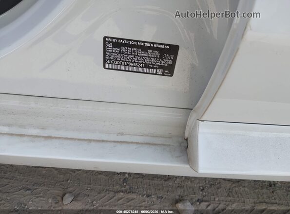 5UX33DT01P9R66241 2023 BMW X4 White Widok komory silnika