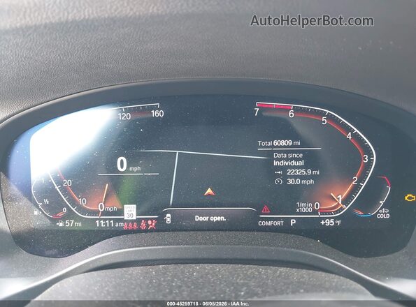 5UX33DT01P9S64274 2023 BMW X4 White უკანა სავარძლების ხედი