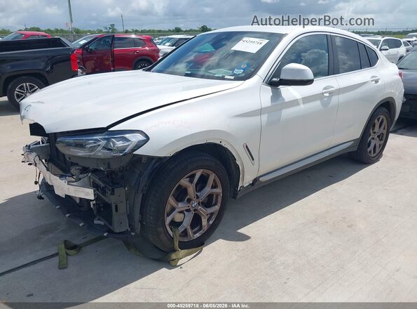5UX33DT01P9S64274 2023 BMW X4 White წინა მარცხენა ხედი სამი მეოთხედიდან