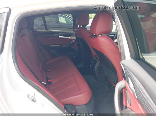 5UX33DT01P9S64274 2023 BMW X4 White VIN კოდის სტიკერის ხედი