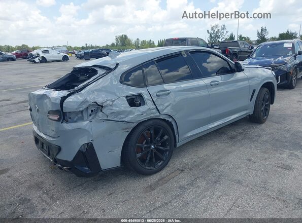 5UX33DT01R9X29946 2024 BMW X4 Gray Trasero derecho