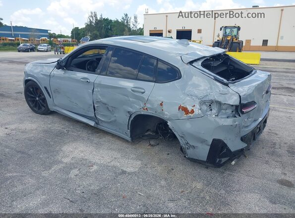 5UX33DT01R9X29946 2024 BMW X4 Gray Trasero izquierdo