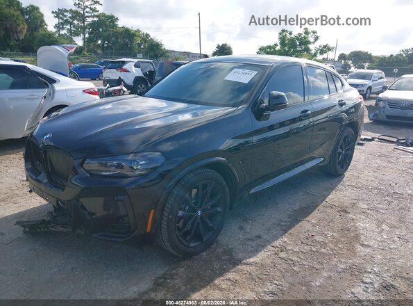 5UX33DT02R9U35651 2024 BMW X4 Black Przód lewy