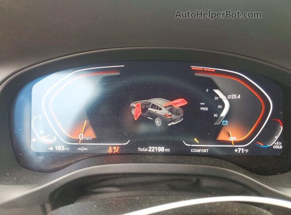 5UX33DT09S9X83419 2025 BMW X4 Черный Вид щитка приборов