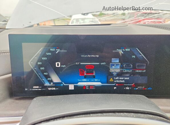 5UX33EM03T9098418 2026 BMW X7 Gray Вид щитка приладів