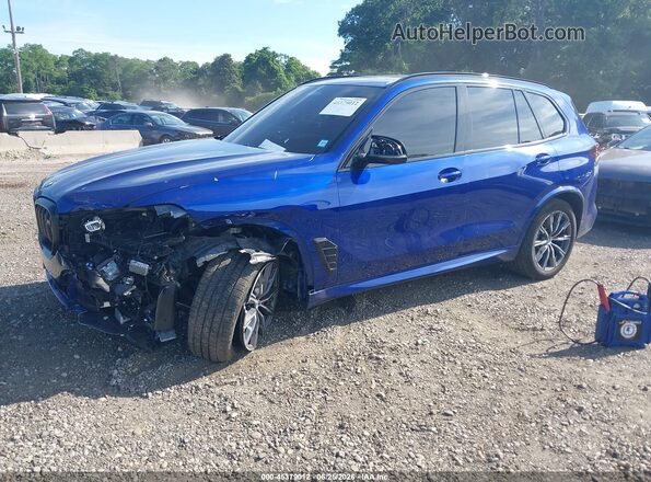 5UX33EU04S9X45116 2025 BMW X5 Синий Передняя левая четверть