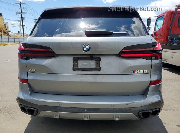 5UX33EU05R9T26024 2024 BMW X5 Gray Հետևի տեսք