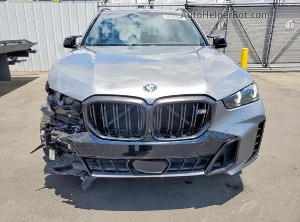 5UX33EU05R9T26024 2024 BMW X5 Gray Դիմացի տեսք
