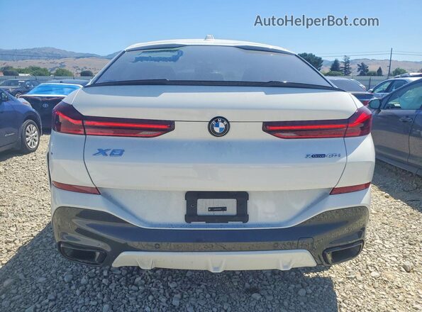 5UX33EX01R9V83998 2024 BMW X6 White Widok z tyłu