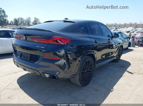 5UX33EX01S9W32428 2025 BMW X6 Black Задня права чверть