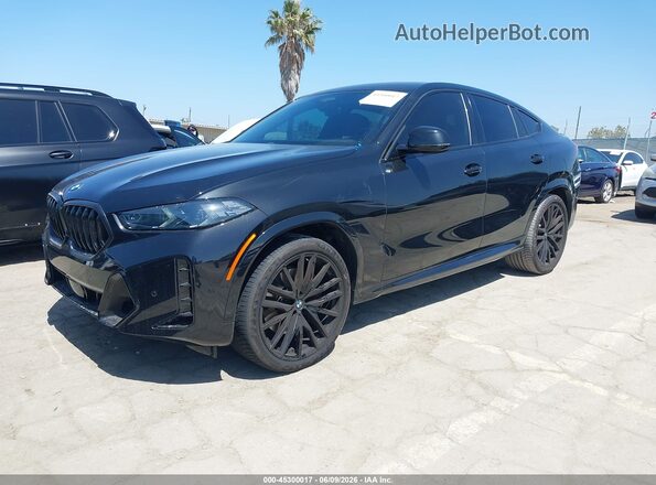5UX33EX01S9W32428 2025 BMW X6 Black Передня ліва чверть