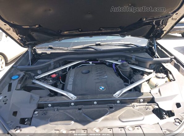 5UX33EX01S9W32428 2025 BMW X6 Black Вид ззаду