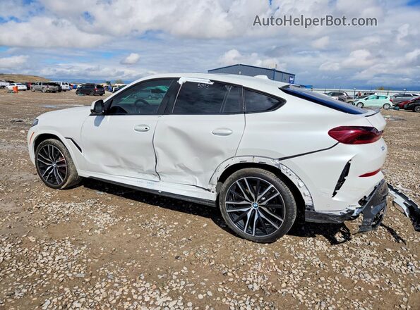 5UX33EX02R9S89218 2024 BMW X6 White Trasero izquierdo