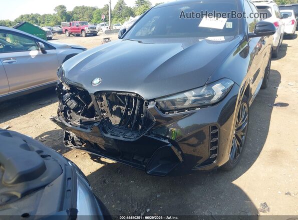 5UX33EX04R9S73070 2024 BMW X6 Black Vista frontal