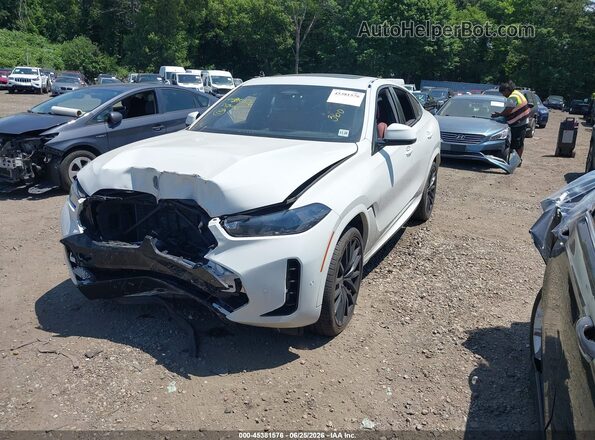 5UX33EX04R9U46313 2024 BMW X6 White Передня ліва чверть