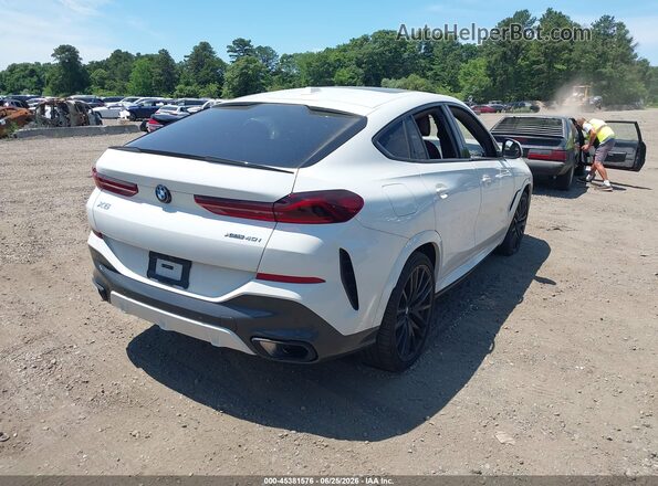 5UX33EX04R9U46313 2024 BMW X6 White Задня права чверть