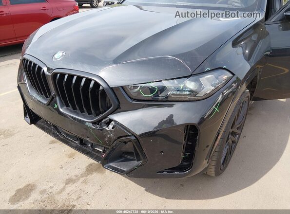 5UX33EX05R9U78624 2024 BMW X6 Black წინა ხედი