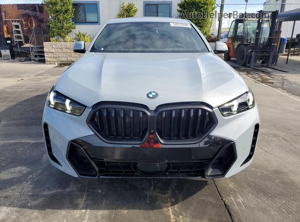 5UX33EX05S9Z19738 2025 BMW X6 Gray Դիմացի տեսք