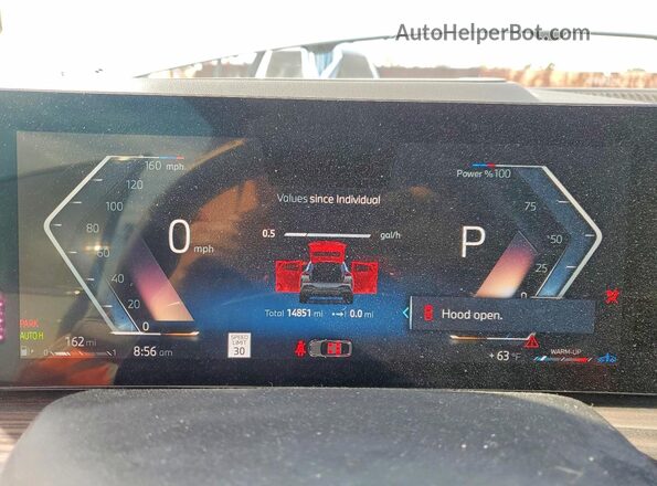5UX33EX05S9Z19738 2025 BMW X6 Gray Սարքավորումների վահանակի տեսք