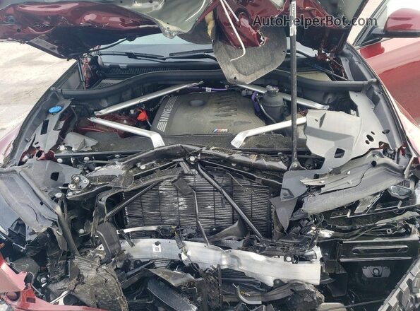 5UX33EX08T9056189 2026 BMW X6 Burgundy Вид підкапотного простору