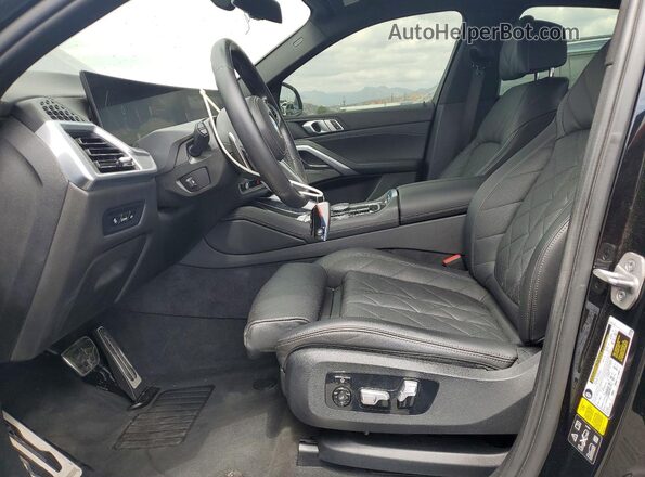 5UX33EX09R9S50500 2024 BMW X6 Black Vista interior delantera