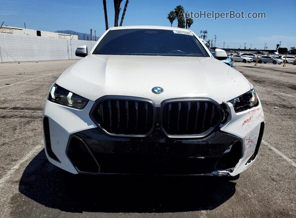 5UX33EX0XR9U75055 2024 BMW X6 White Вид спереду