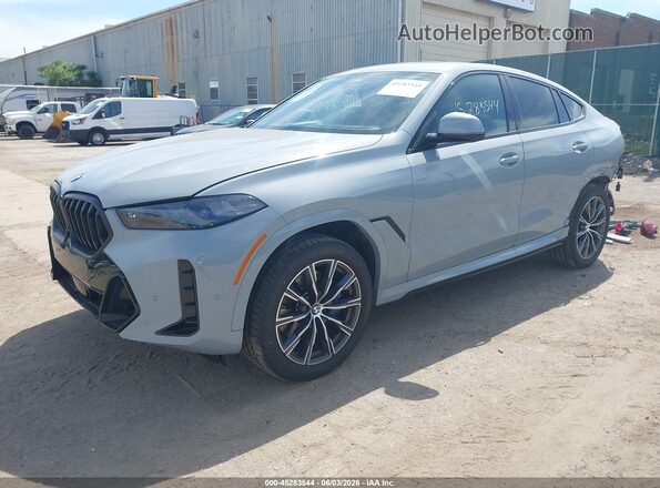 5UX33EX0XT9312297 2026 BMW X6 Серый Передняя левая четверть