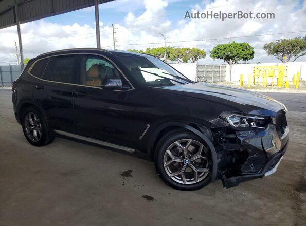5UX43DP00N9L10561 2022 BMW X3 Black Delantero derecho