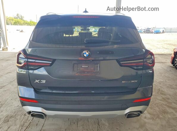 5UX43DP00N9L10561 2022 BMW X3 Black Vista trasera