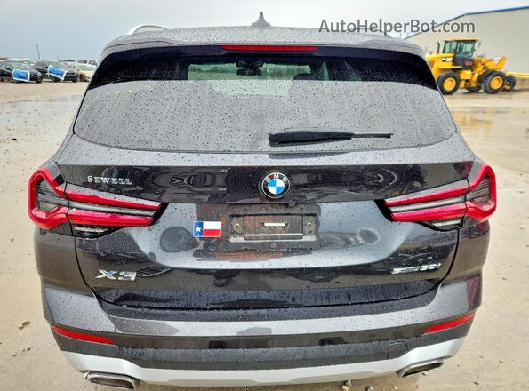 5UX43DP00P9S06297 2023 BMW X3 Charcoal Rear view