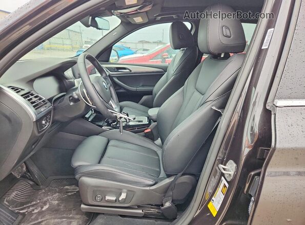 5UX43DP00P9S06297 2023 BMW X3 Charcoal Front interior view
