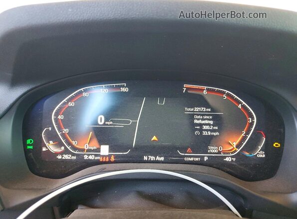 5UX43DP00R9U63236 2024 BMW X3 Белый Вид щитка приборов
