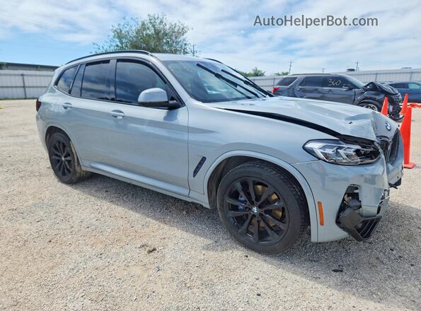 5UX43DP01N9K21288 2022 BMW X3 Gray Առջևի աջ