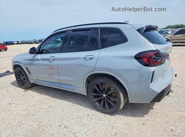 5UX43DP01N9K21288 2022 BMW X3 Gray Հետևի ձախ